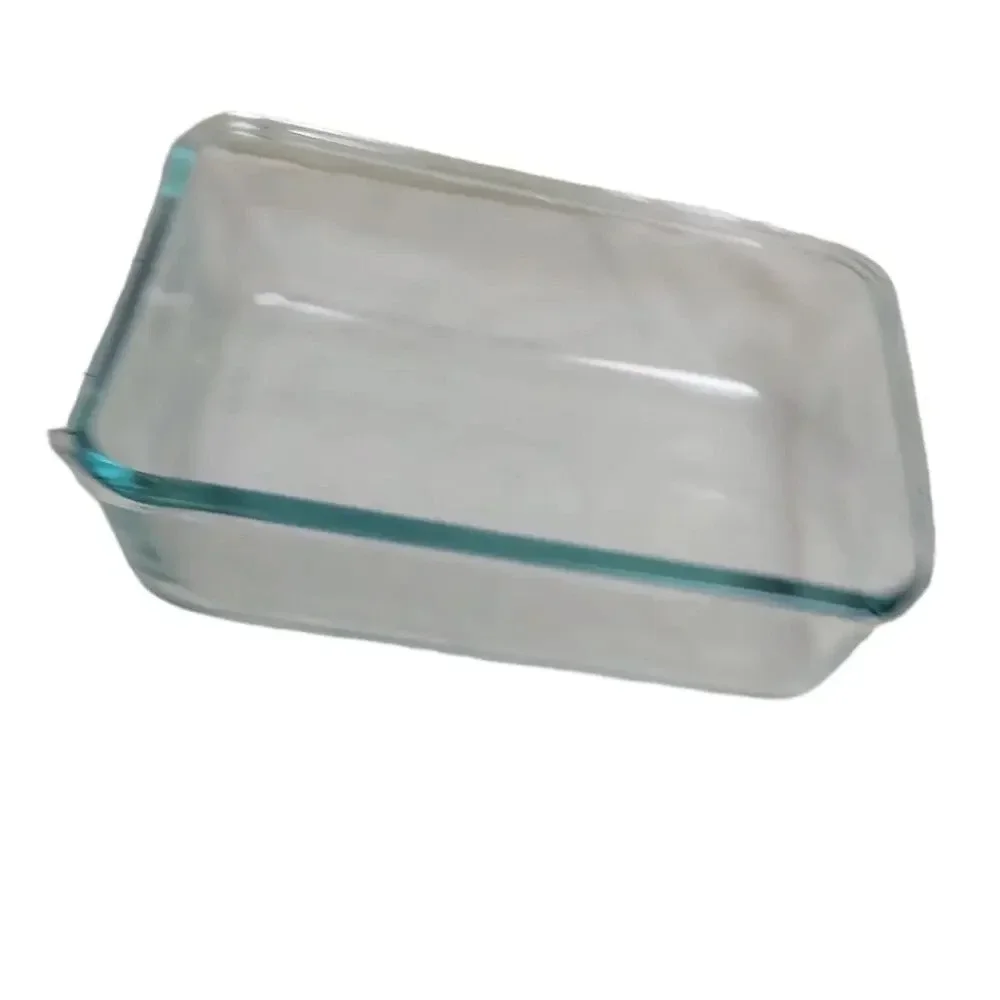 Vintage Pyrex Blue Tint Clear Glass Baking Dish 9 x 7 Rectangular 6 Cup 7211R